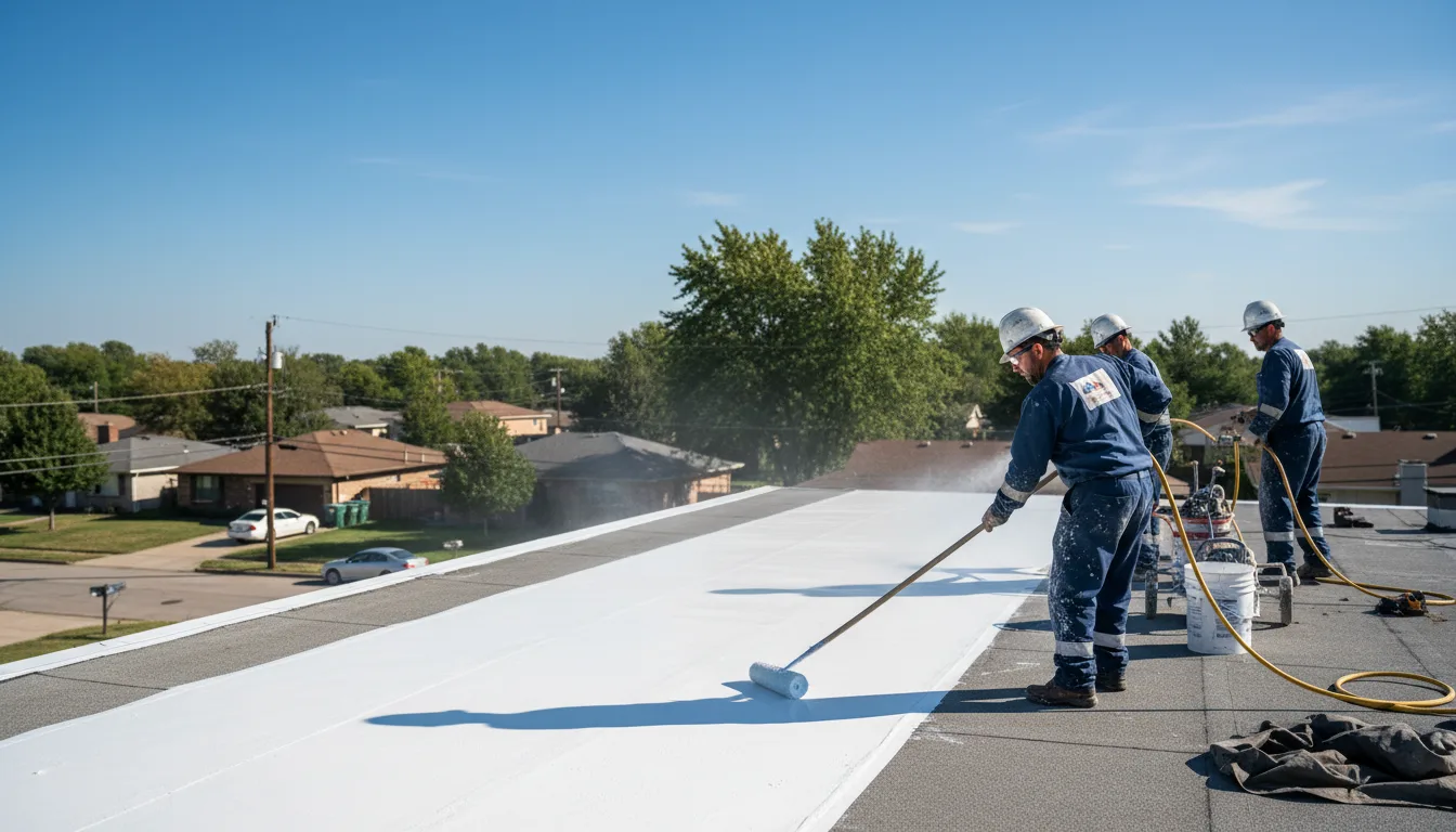 Commercial roof coating in Old Washington, OH near me
